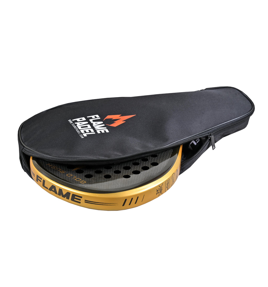 Padel Racket Cover Bag | Protective Padel Bat Sleeve with Full Zip | Flame Padel