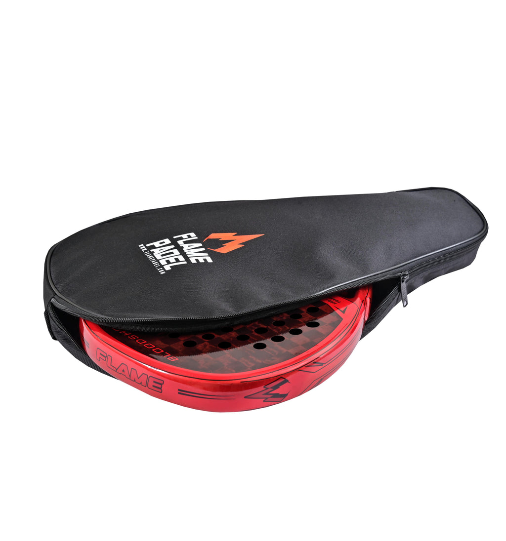 Padel Racket Cover Bag | Protective Padel Bat Sleeve with Full Zip | Flame Padel